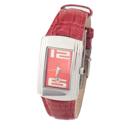Chronotech CT7017L05 Silver & Red Women's Watch