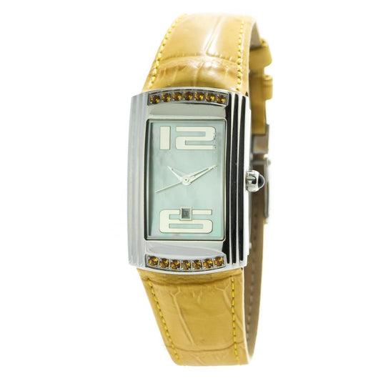 Chronotech CT7017L06S Silver & Yellow Women's Watch