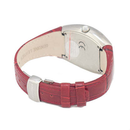Chronotech CT7019LS08 Silver & Red Women's Watch