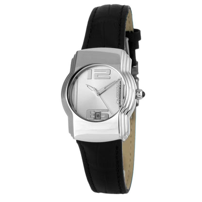 Chronotech CT7279B03 Silver & Black Women's Watch