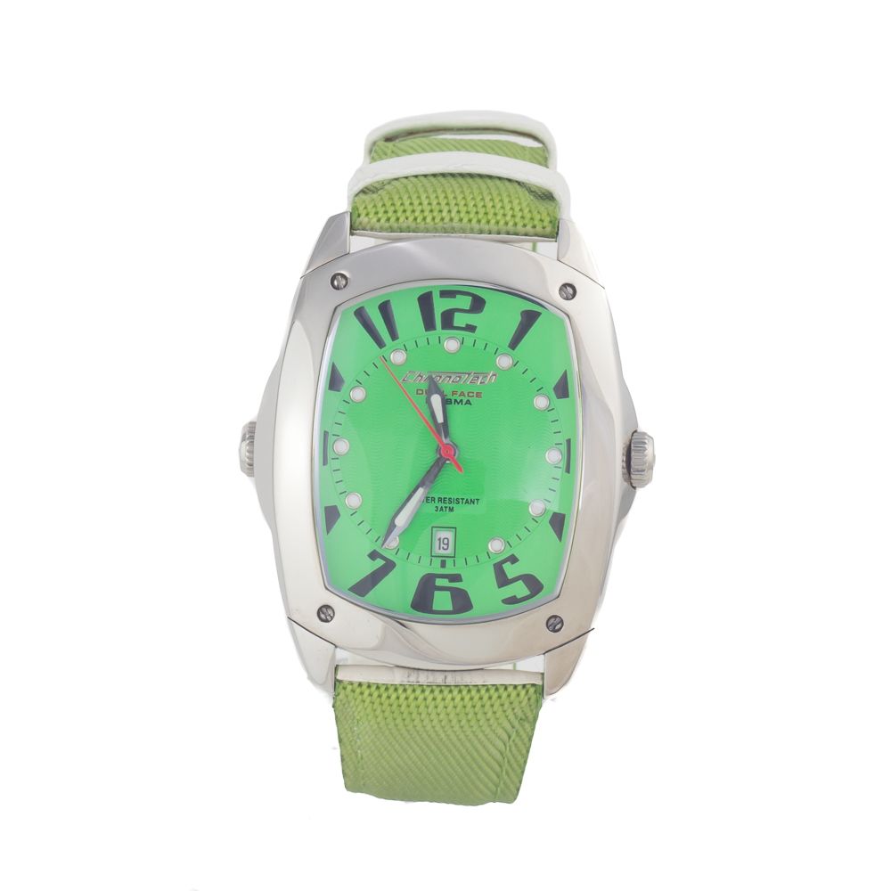 Chronotech CT7696M05 Silver & Green Men's Watch