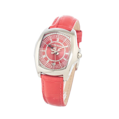 Chronotech CT7896L97 Silver & Red Women's Watch