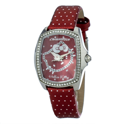 Chronotech CT7896LS41 Silver & Red Women's Watch