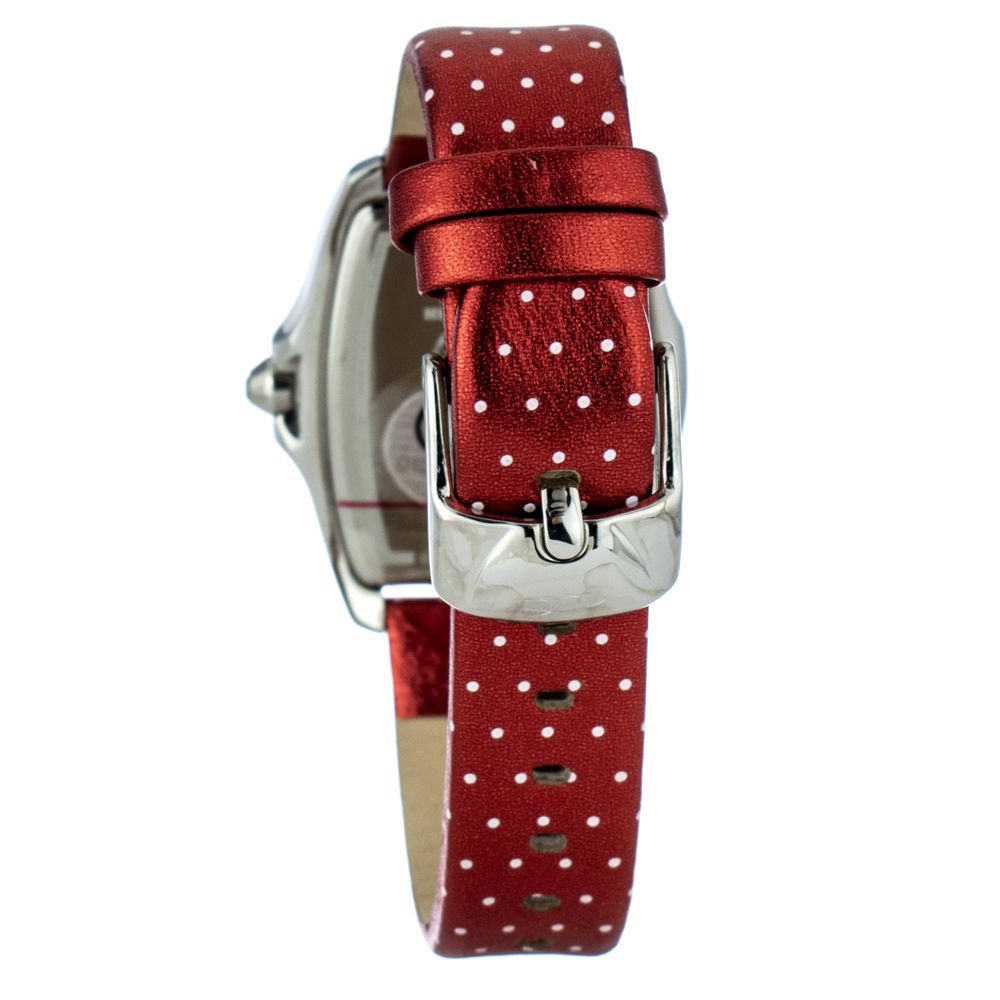 Chronotech CT7896LS41 Silver & Red Women's Watch