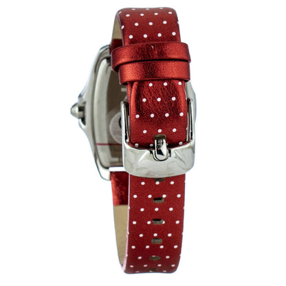 Chronotech CT7896LS41 Silver & Red Women's Watch