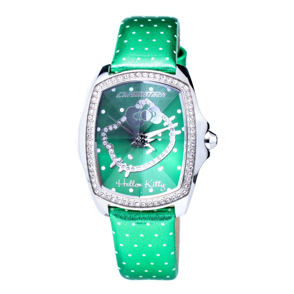 Chronotech CT7896LS45 Silver & Green Women's Watch