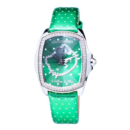 Chronotech CT7896LS45 Silver & Green Women's Watch