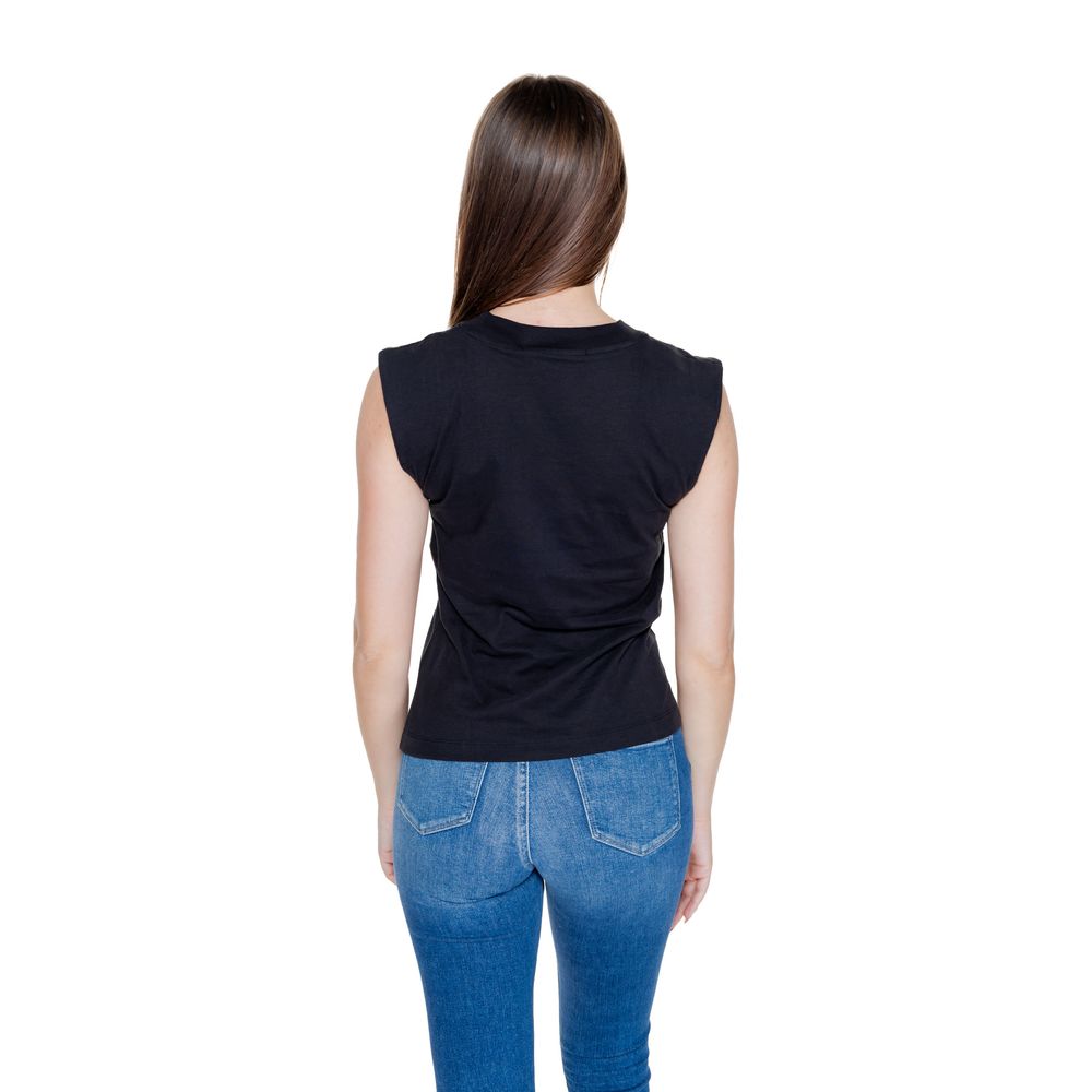 Calvin Klein Jeans Black Cotton Sleeveless Crewneck T-Shirt