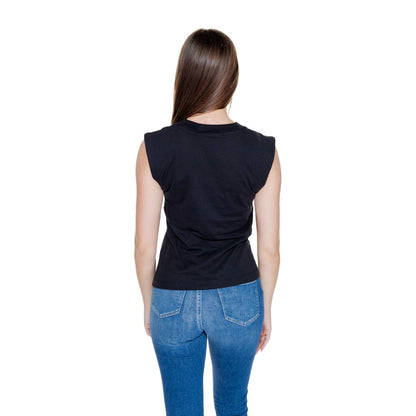 Calvin Klein Jeans Black Cotton Sleeveless Crewneck T-Shirt