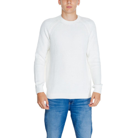Calvin Klein Jeans White Cotton Cotton Sweater