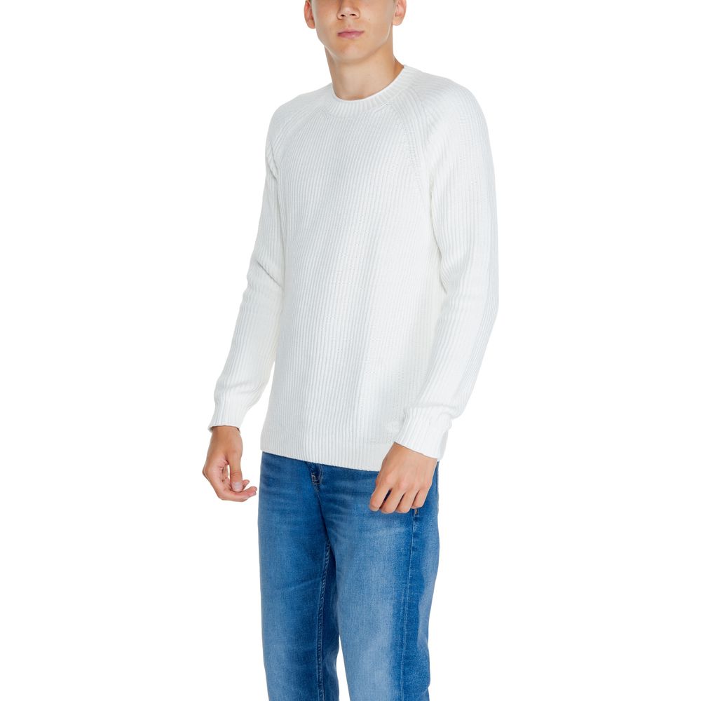 Calvin Klein Jeans White Cotton Cotton Sweater