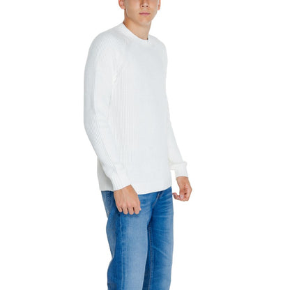 Calvin Klein Jeans White Cotton Cotton Sweater