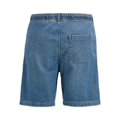 Jack Jones Light Blue Cotton Denim Bermuda Shorts