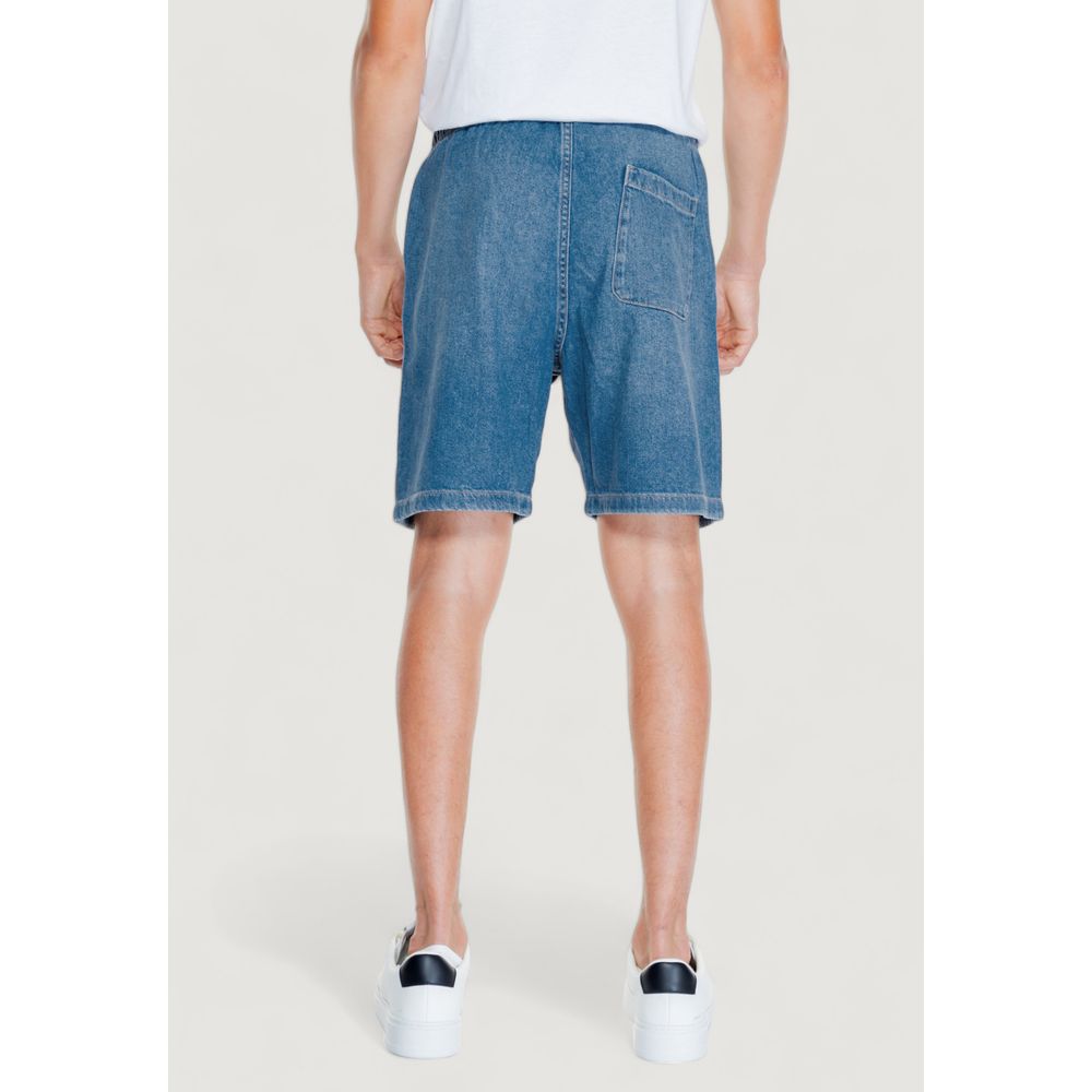 Jack Jones Light Blue Cotton Denim Bermuda Shorts