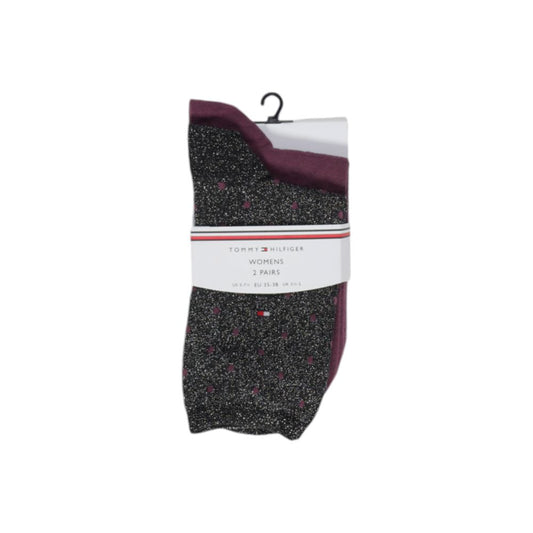 Tommy Hilfiger Black Cotton Women's Socks