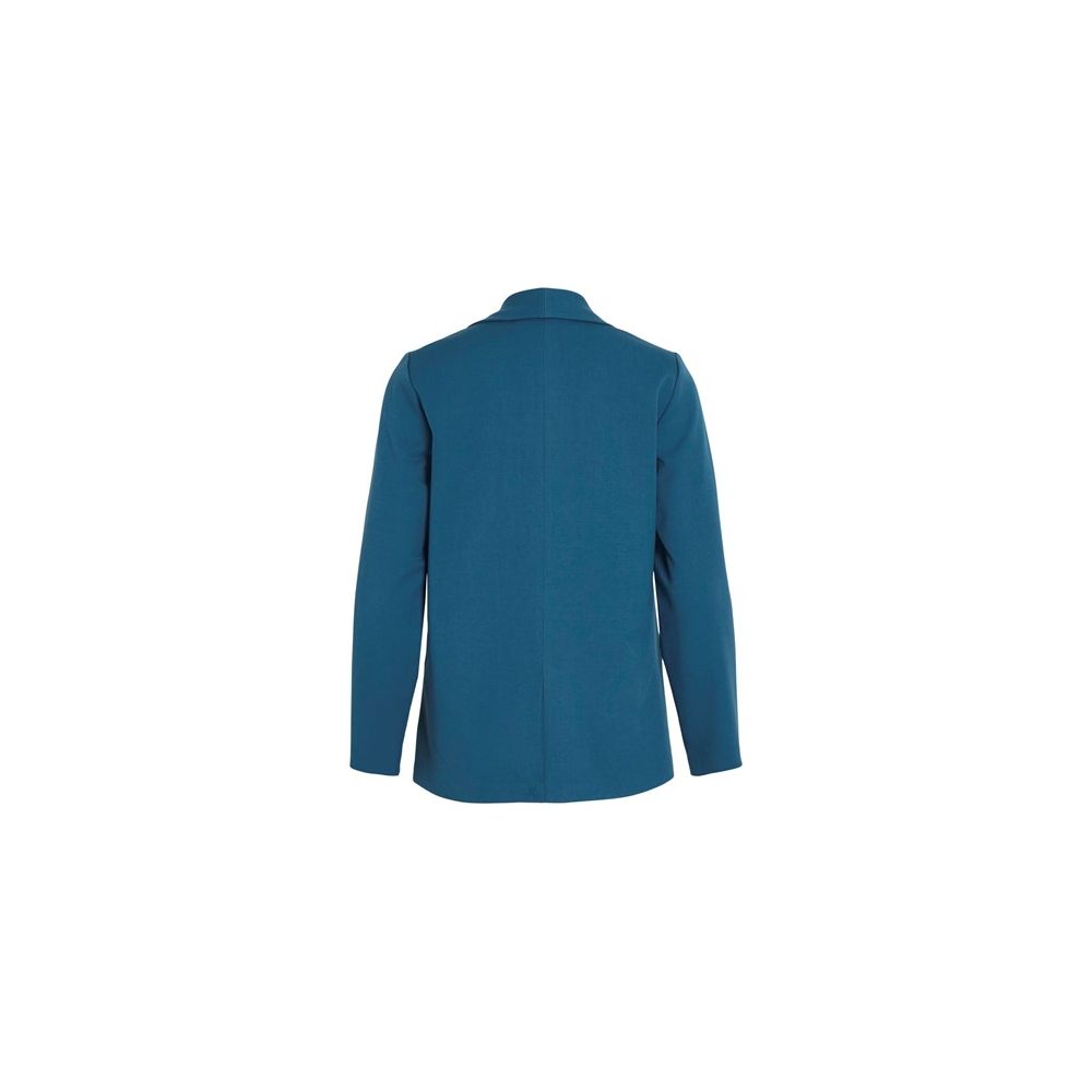 Vila Clothes Blue Polyester Blazer Jacket