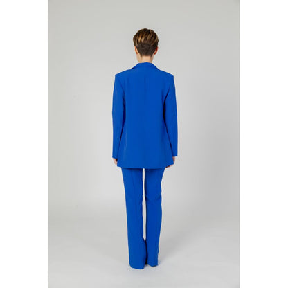 Only Blue Recycled Polyester Long Blazer Jacket