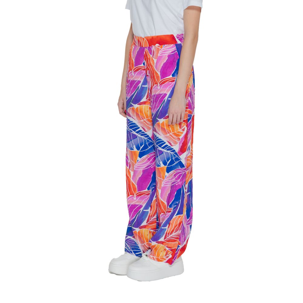Vila Clothes Multicolor Viscose Palazzo Pants