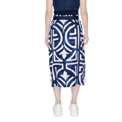 Street One Blue Viscose Long