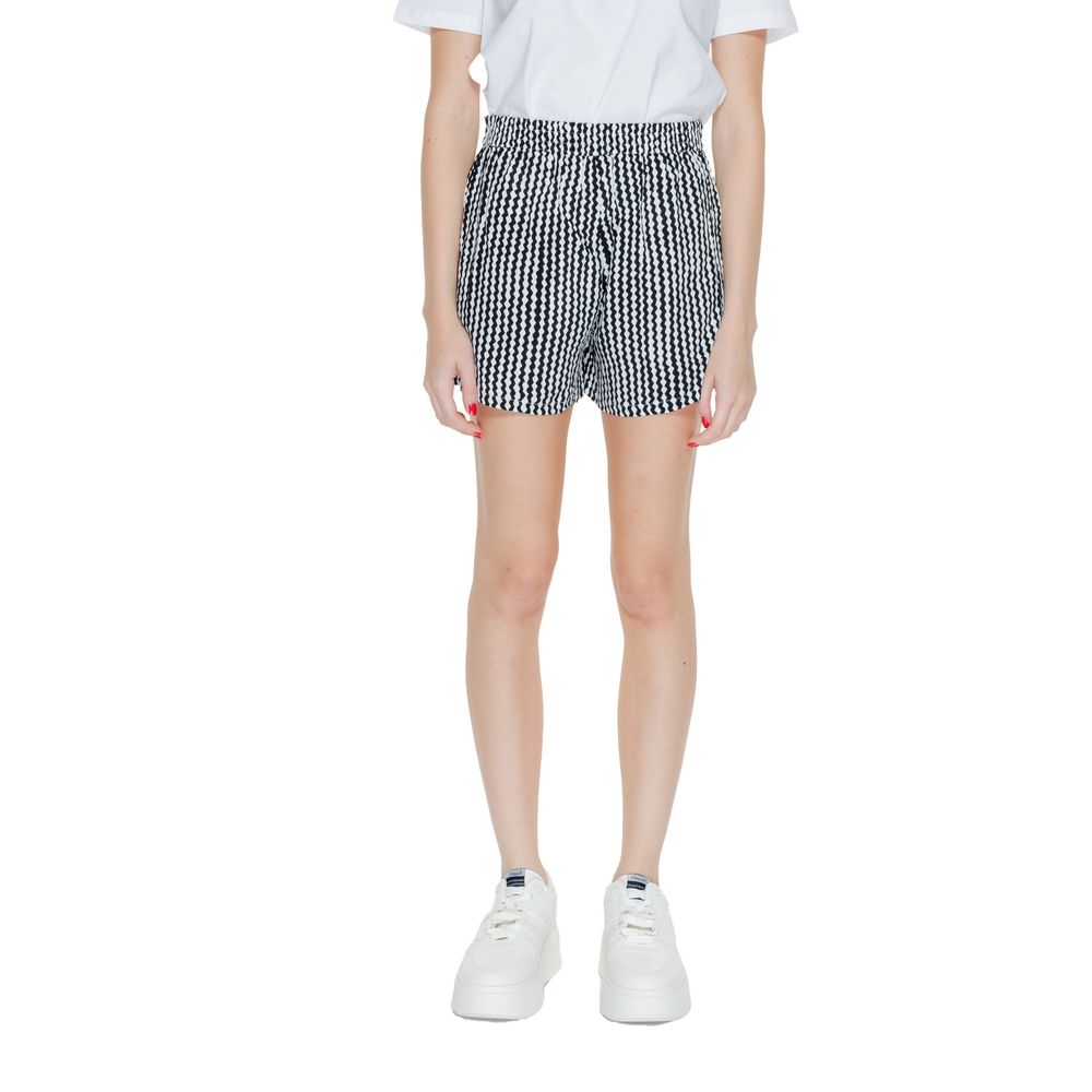 Only Black & White Viscose Tailored Shorts