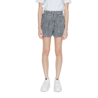 Only Black & White Viscose Tailored Shorts