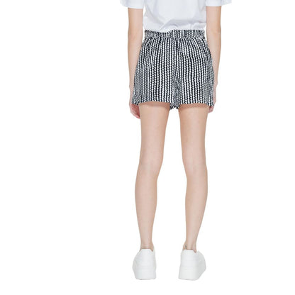 Only Black & White Viscose Tailored Shorts