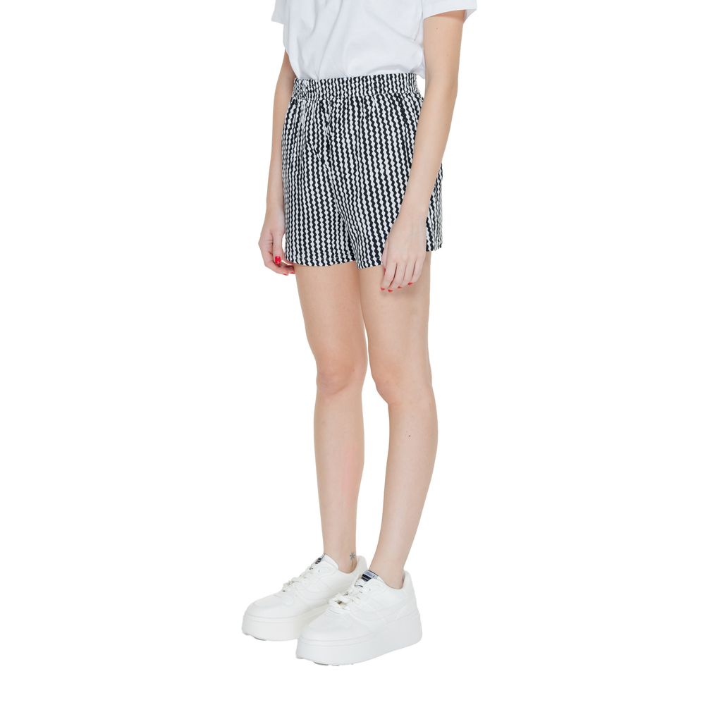 Only Black & White Viscose Tailored Shorts