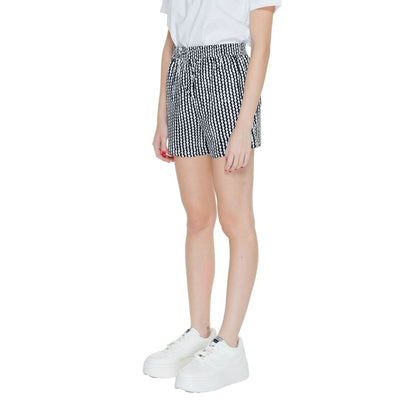 Only Black & White Viscose Tailored Shorts