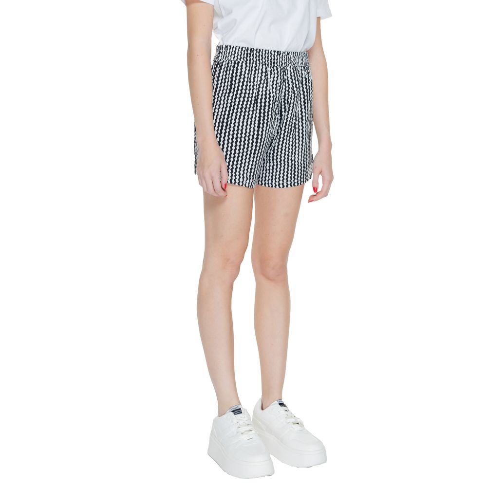 Only Black & White Viscose Tailored Shorts