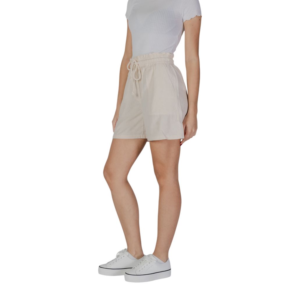 B.Young Beige Cotton Regular Shorts