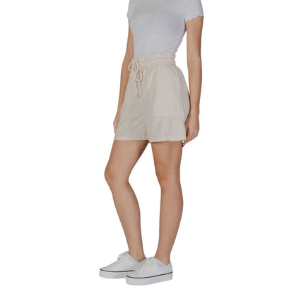 B.Young Beige Cotton Regular Shorts