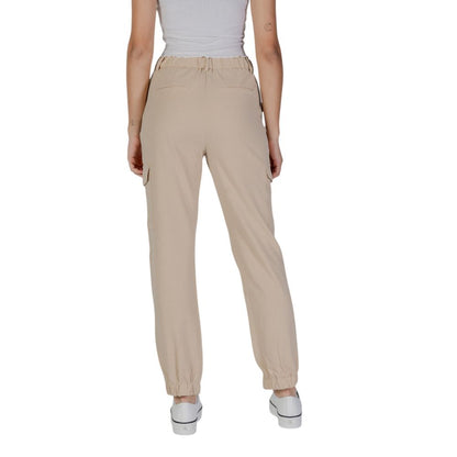 B.Young Beige Polyester Pants