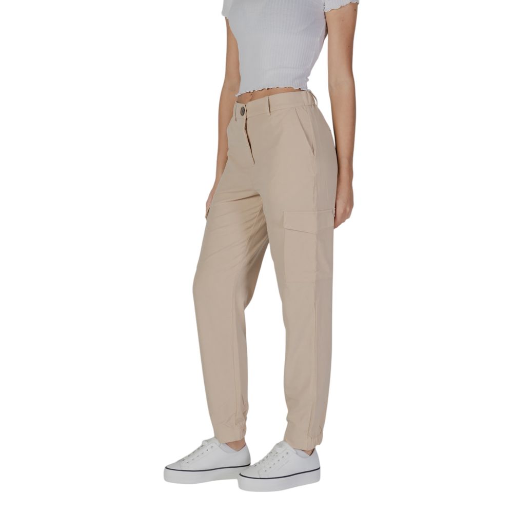 B.Young Beige Polyester Pants