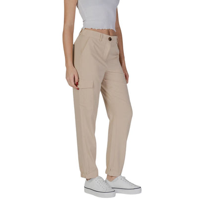 B.Young Beige Polyester Pants