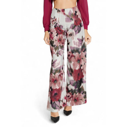 Pants by Rinascimento for women in polyester bordeaux features a stylish silhouette with a stylish , long, and .
