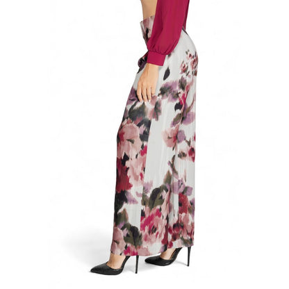 Pants by Rinascimento for women in polyester bordeaux features an on trend silhouette with a and cut in an elegant long for a sophisticated look.