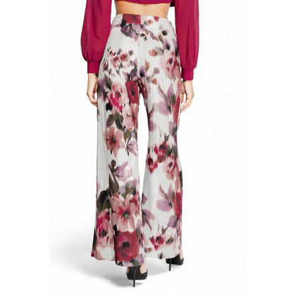 Pants by Rinascimento for women in polyester bordeaux features an on trend silhouette with a and cut in an elegant long for a sophisticated look.