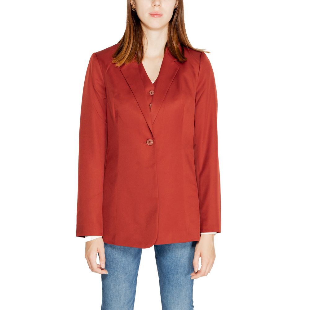 Vero Moda Red Polyester Blazer Jacket
