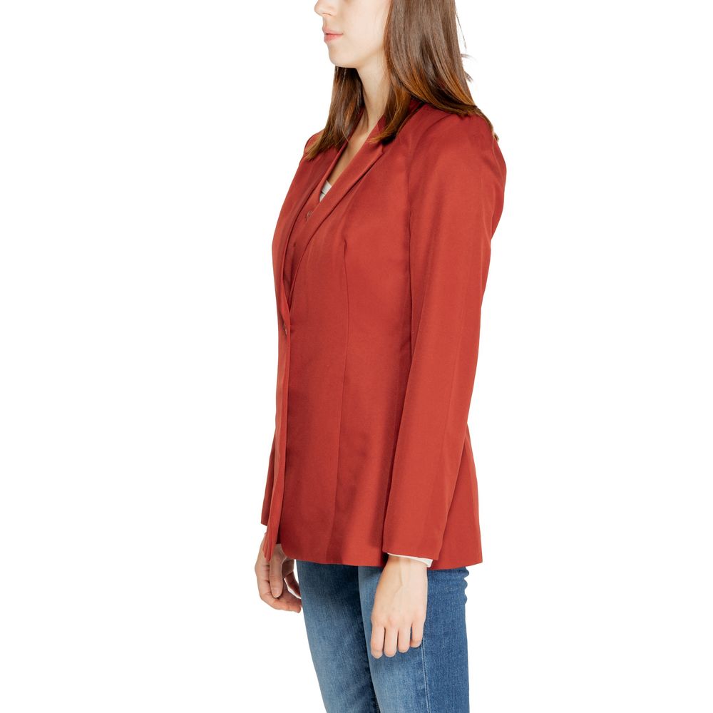 Vero Moda Red Polyester Blazer Jacket