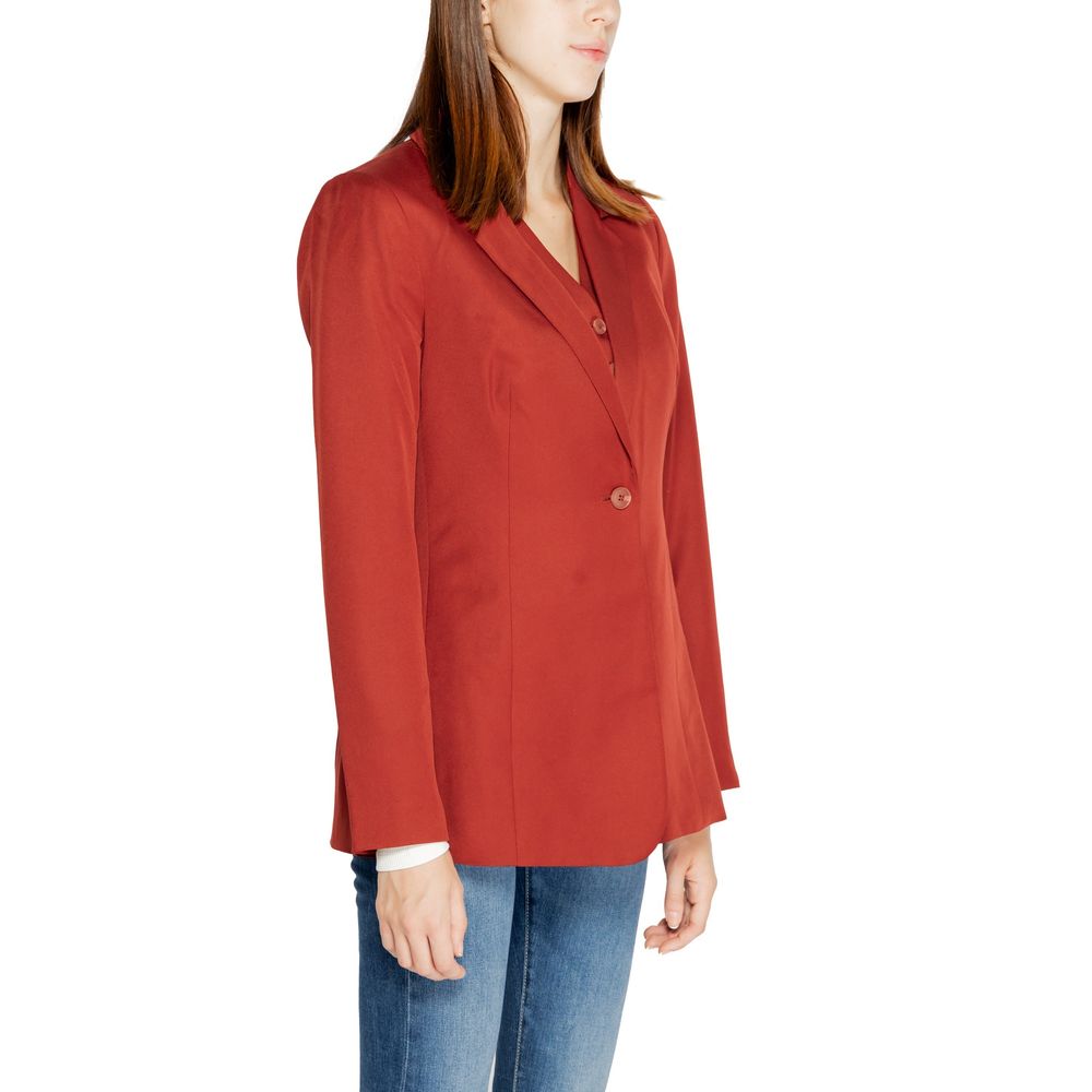 Vero Moda Red Polyester Blazer Jacket
