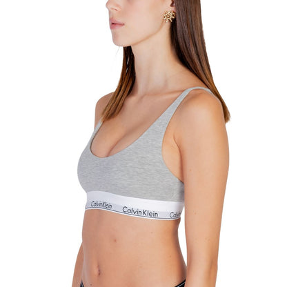 Calvin Klein Underwear Gray Cotton Underwear Bralette