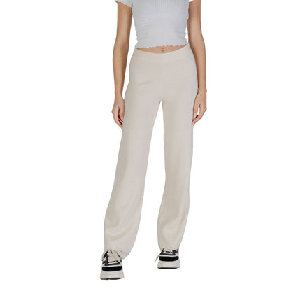 Vero Moda Cream Viscose Pants