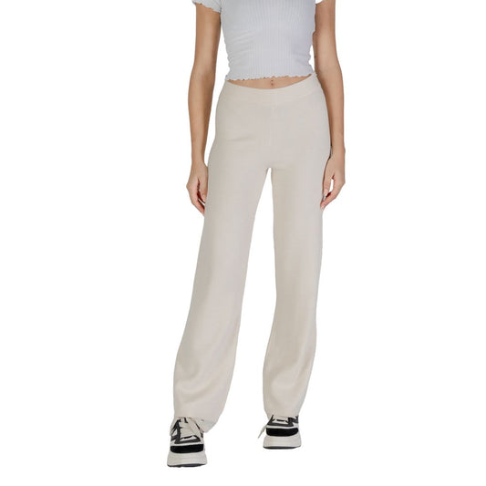 Vero Moda Cream Viscose Pants