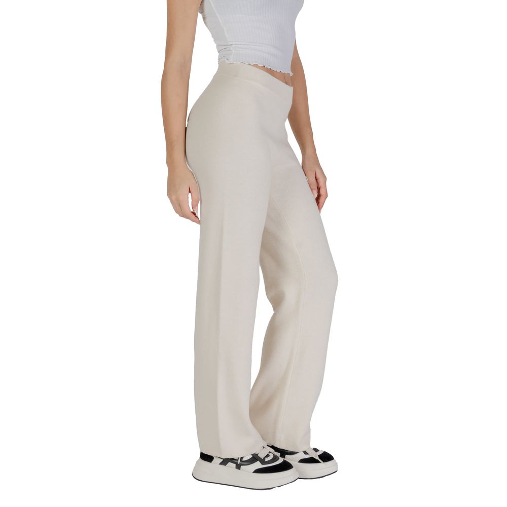 Vero Moda Cream Viscose Pants