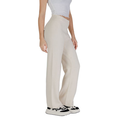 Vero Moda Cream Viscose Pants