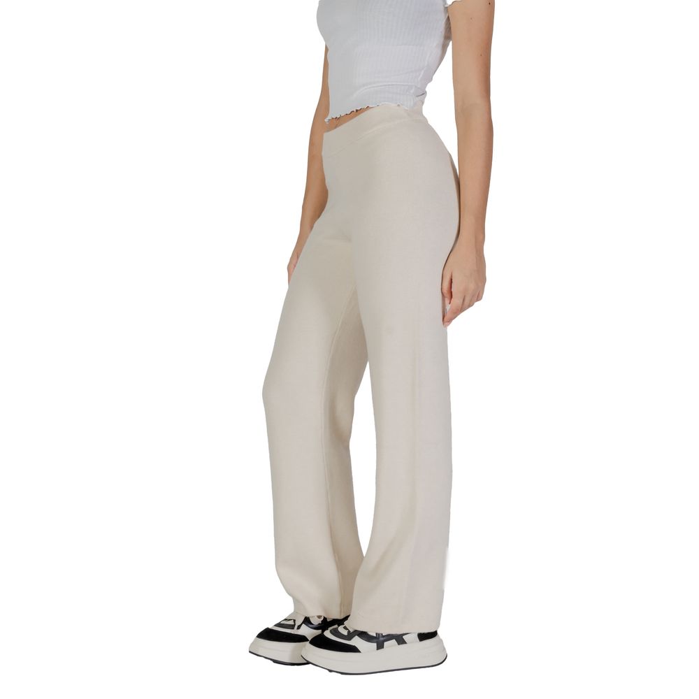 Vero Moda Cream Viscose Pants