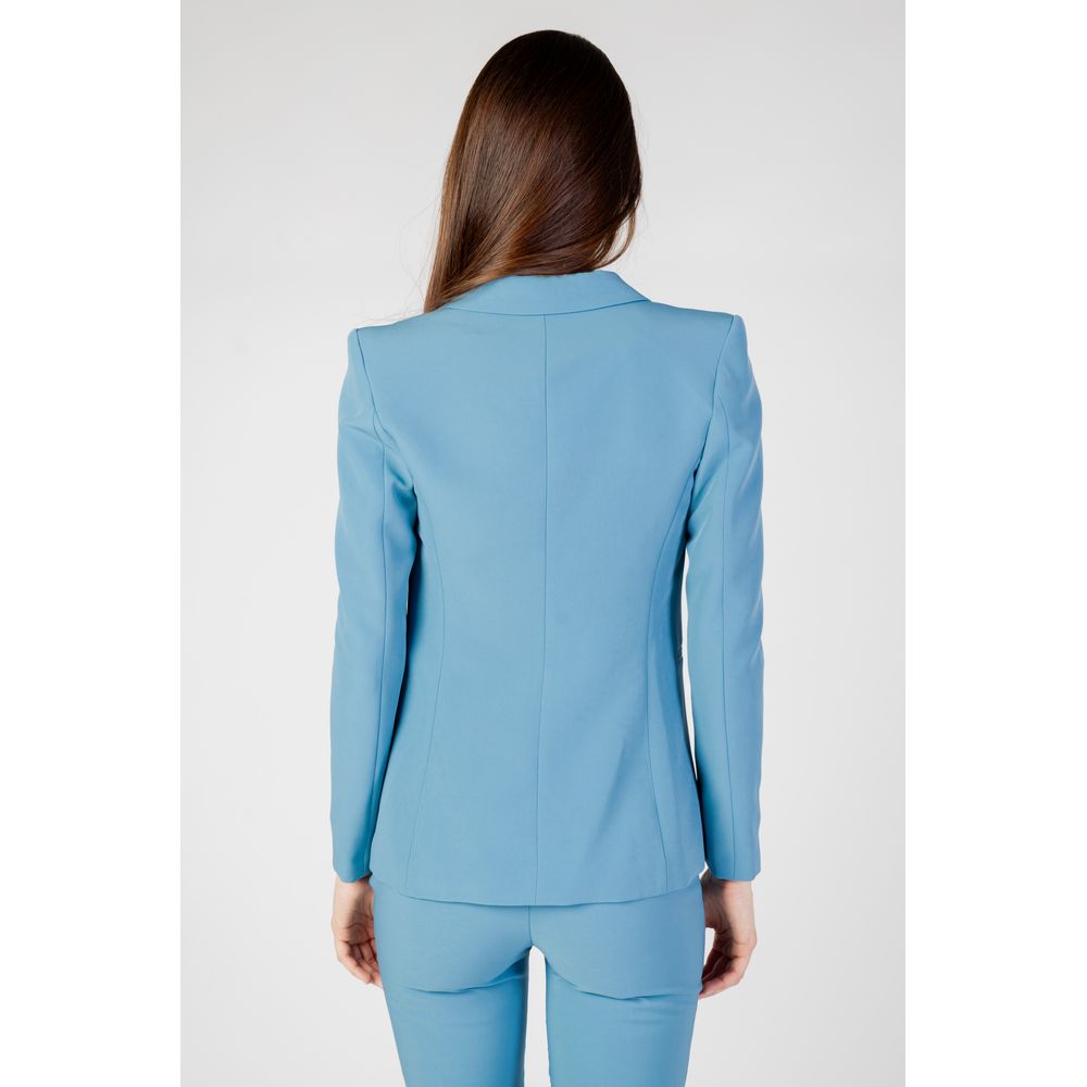 Rinascimento Turquoise Polyester Classic Blazer Jacket