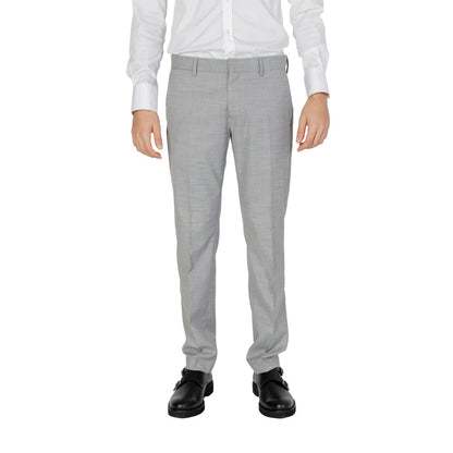 Antony Morato Gray Polyester Formal Trousers