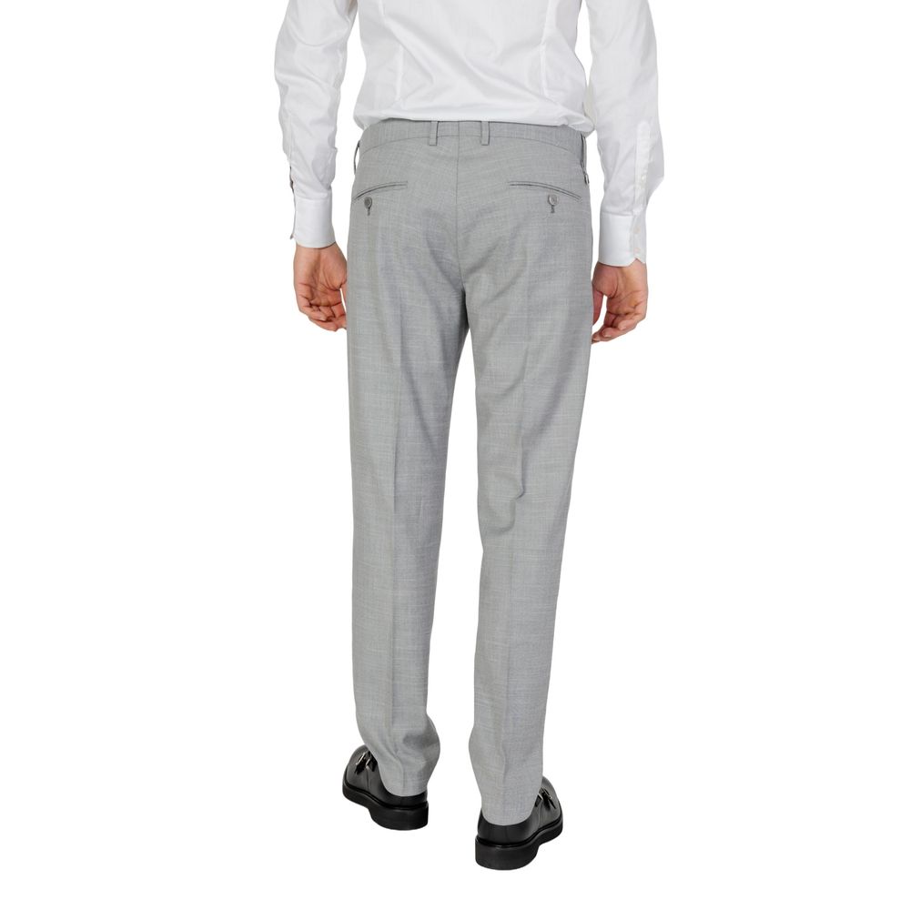 Antony Morato Gray Polyester Formal Trousers