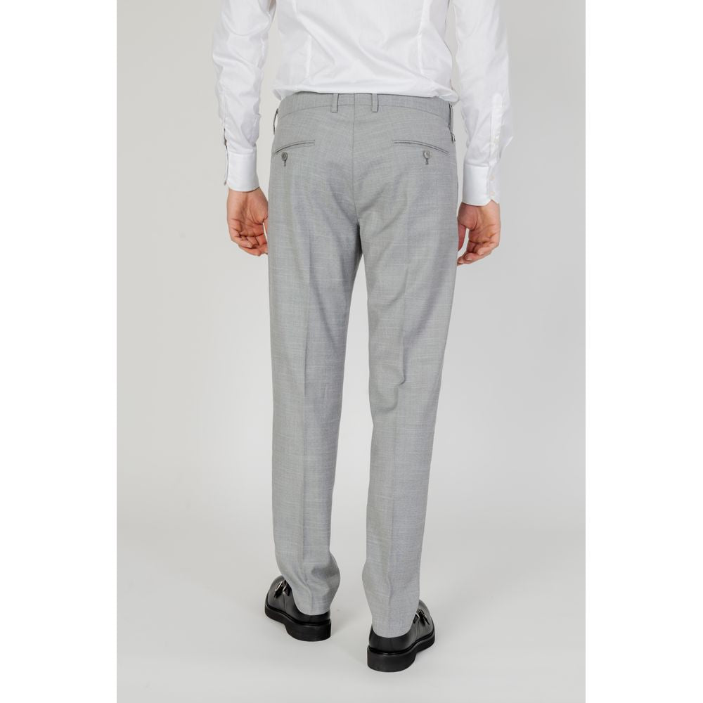 Antony Morato Gray Polyester Formal Trousers